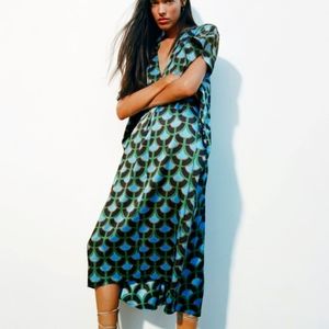ZARA printed tunic dress